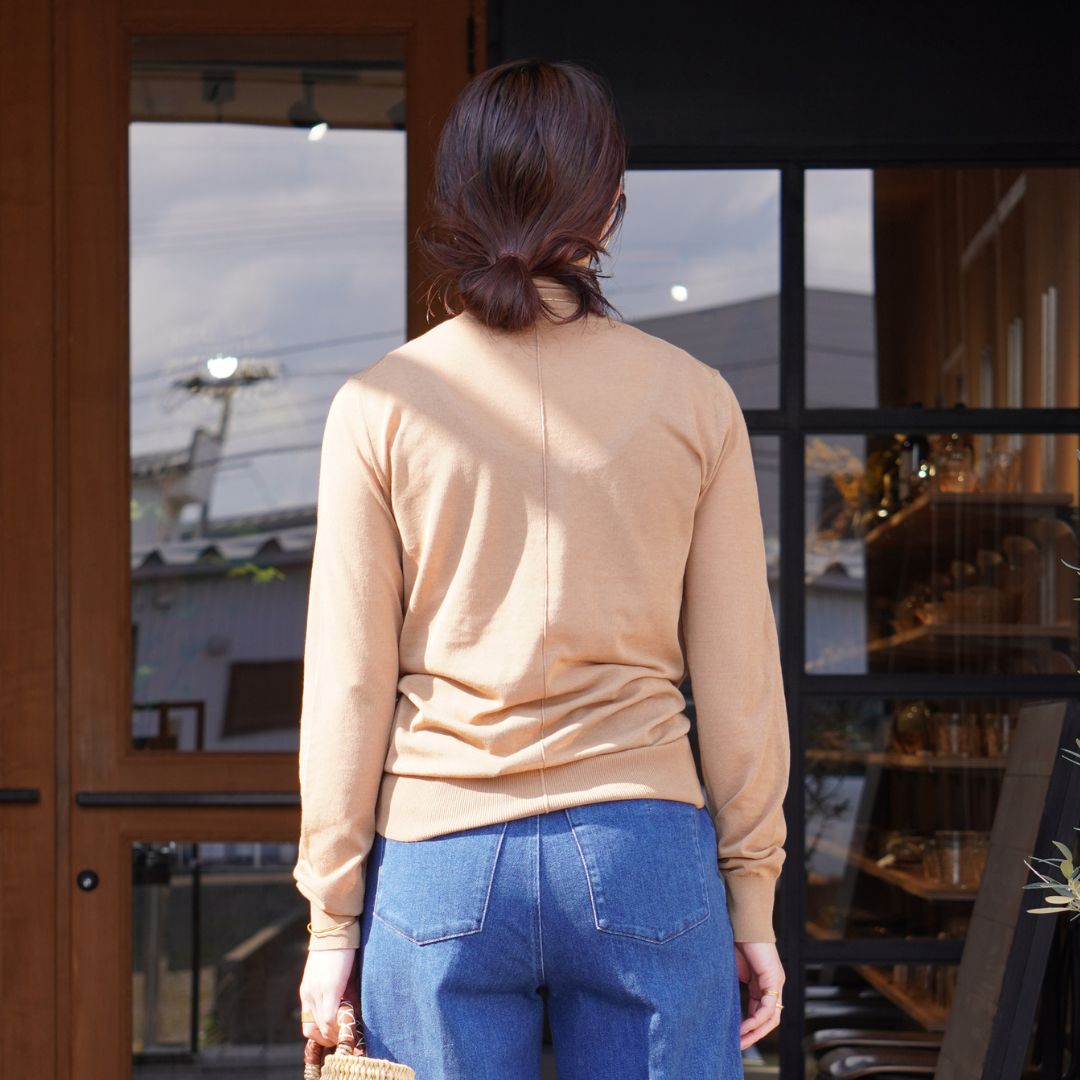 STANDARD / SKIN KNIT｜TURTLE NECK BEIGE