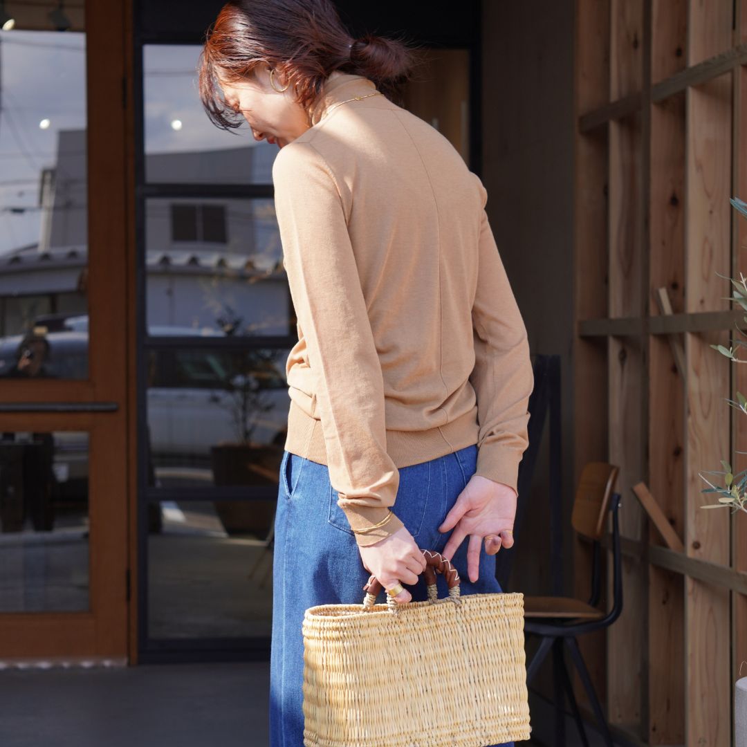 STANDARD / SKIN KNIT｜TURTLE NECK BEIGE