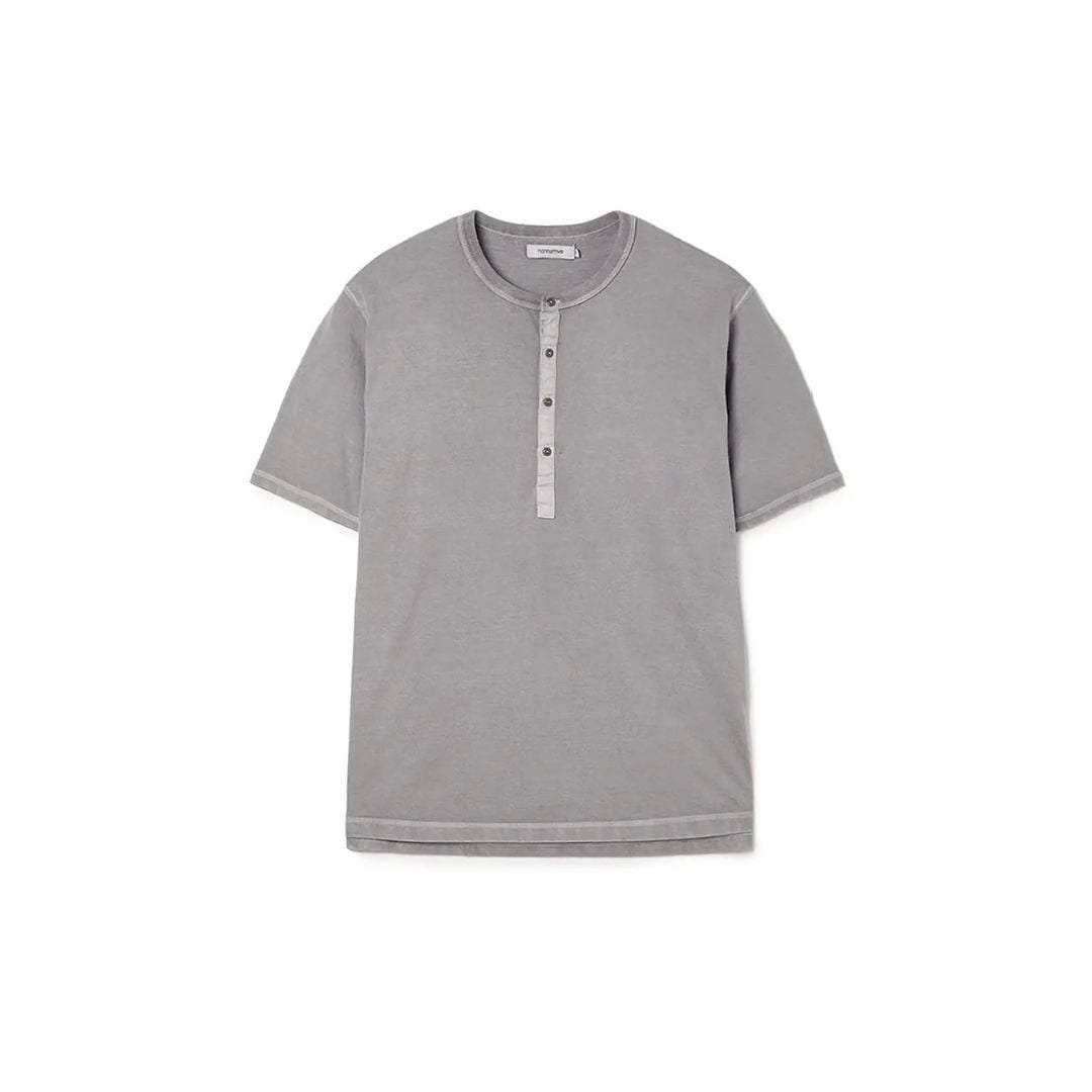 DWELLER S/S HENRY NECK TEE COTTON JERSEY PIGMENT DYE | nonnative