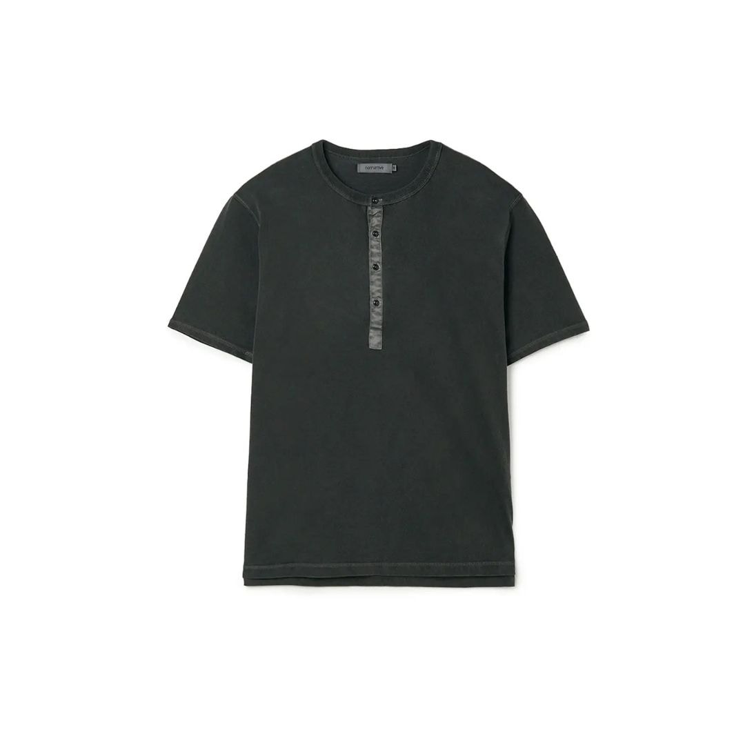 DWELLER S/S HENRY NECK TEE COTTON JERSEY PIGMENT DYE | nonnative