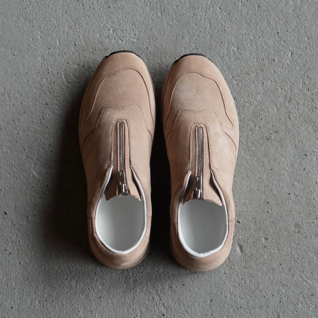 DWELLER JOG TRAINER COW LEATHER by SABOR