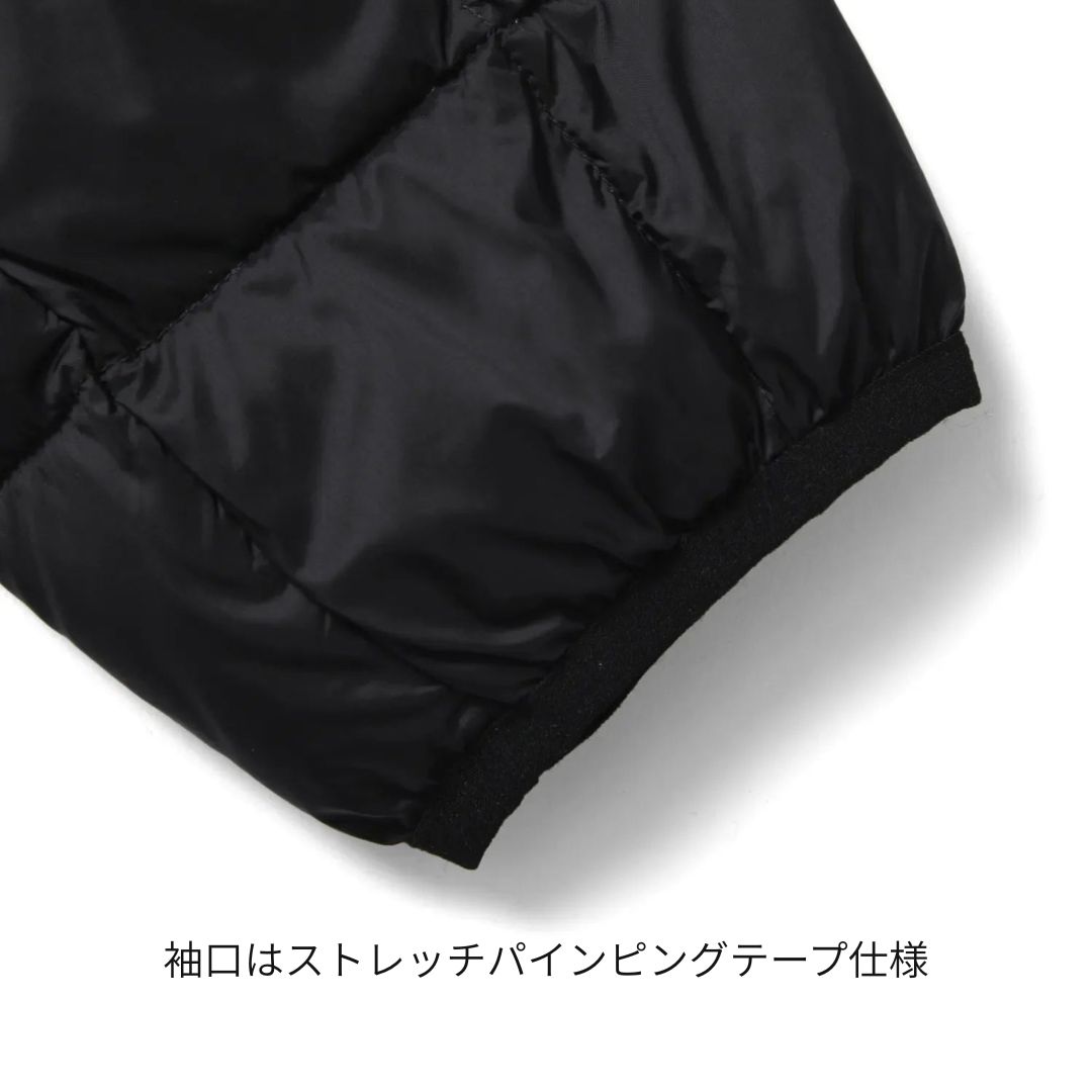 ベーシック クルーネックボタン インナーダウンジャケット