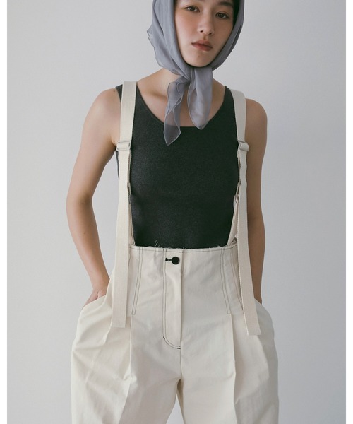 サロペット・オーバーオール・オールインワン anuke/Suspenders Wide Pants Suspenders Wide Pants 