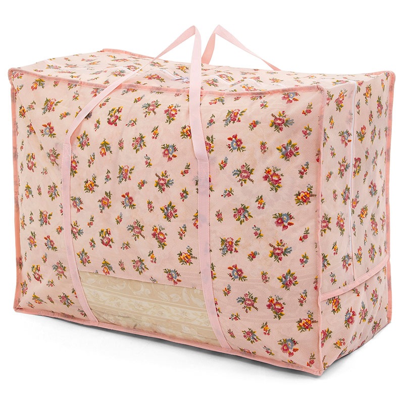 羽毛布団収納袋 花柄 持ち手付 135-03 | 収納用品,布団収納,羽毛