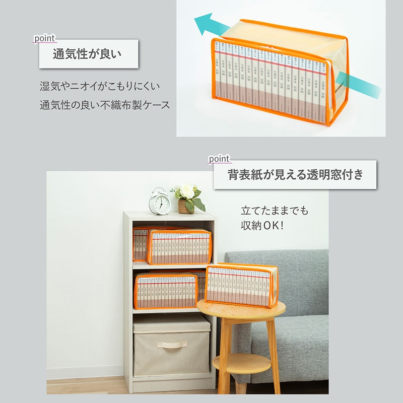 文庫本収納ケース5枚組609-01 | 収納用品,本・コミック収納 | アストロ