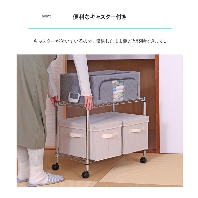 スチールラック 2段 キャスター付き 515-06 | すべての商品 | アストロ