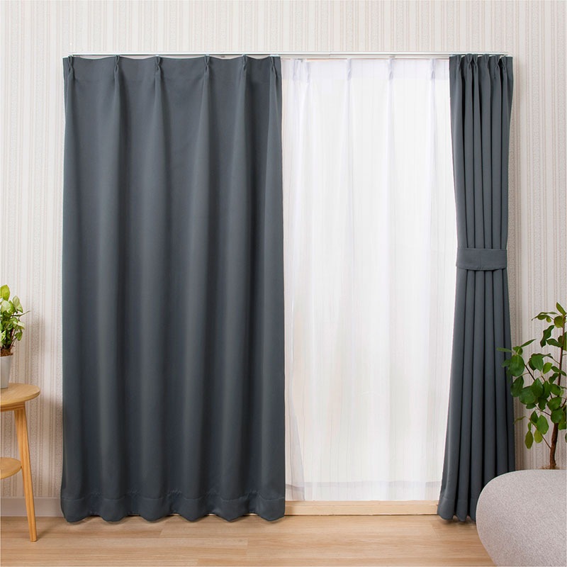 大感謝祭MAX20%OFF】カーテングレー幅100×丈178cm332-32 | 生活雑貨