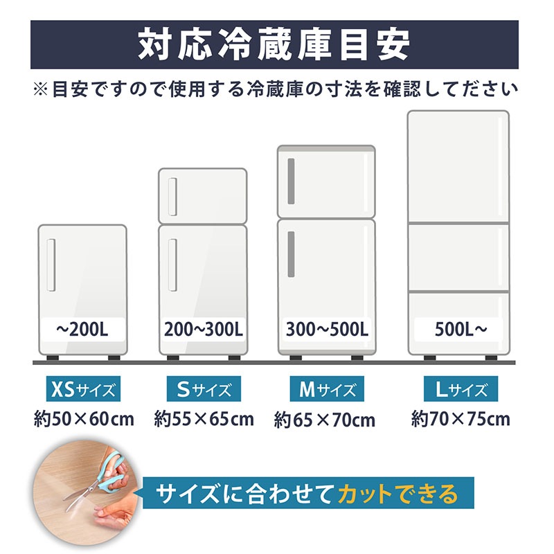 初売りMAX20%OFF】冷蔵庫キズ防止マット55×65cm730-57 | キッチン用品
