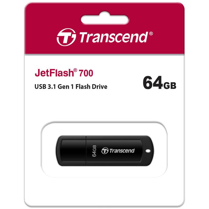 Transcend トランセンドジャパン TS64GJF700 JetFlash 700 64GB パッケージ