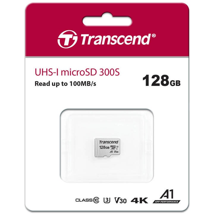 Transcend トランセンドジャパン TS128GUSD300S マイクロSDXCカード 300S 128GB パッケージ
