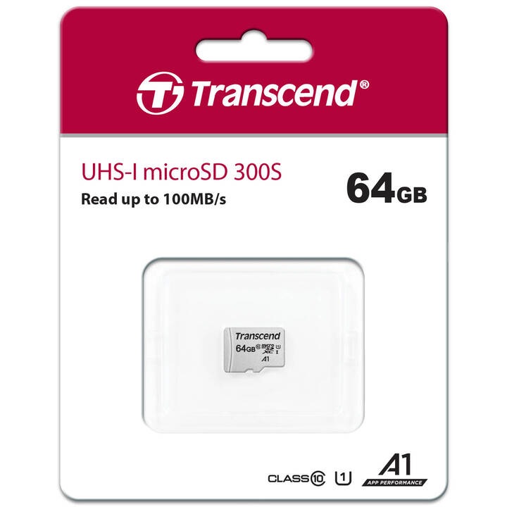 Transcend トランセンドジャパン TS64GUSD300S マイクロSDXCカード 300S 64GB パッケージ