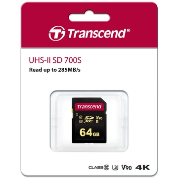 Transcend トランセンドジャパン TS64GSDC700S UHS-II SDXCカード 700S 64GB パッケージ
