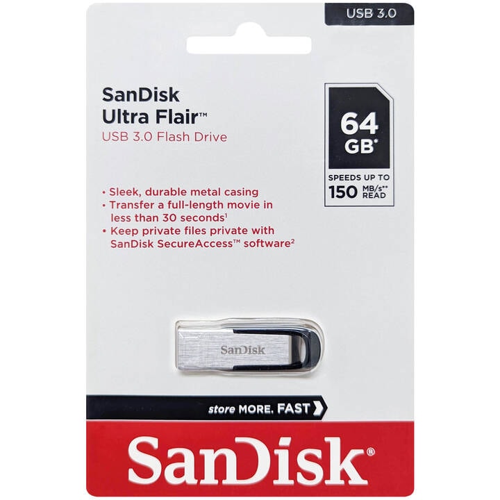 SanDisk サンディスク SDCZ73-064G-G46 並行輸入品 Ultra Flair USB 3.0 Flash Drive 64GB