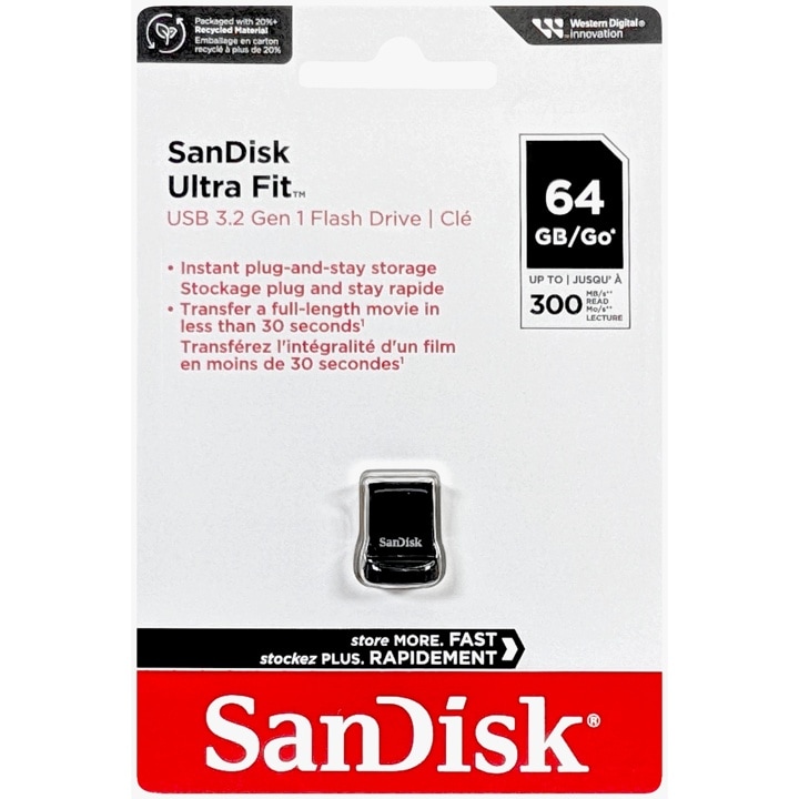 SanDisk サンディスク SDCZ430-064G-G46 並行輸入品 Ultra Fit USB 3.2 Flash Drive 64GB