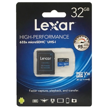 Lexar レキサー LSDMI32GBBAP633A 並行輸入品 マイクロSDHCカード 633x 32GB