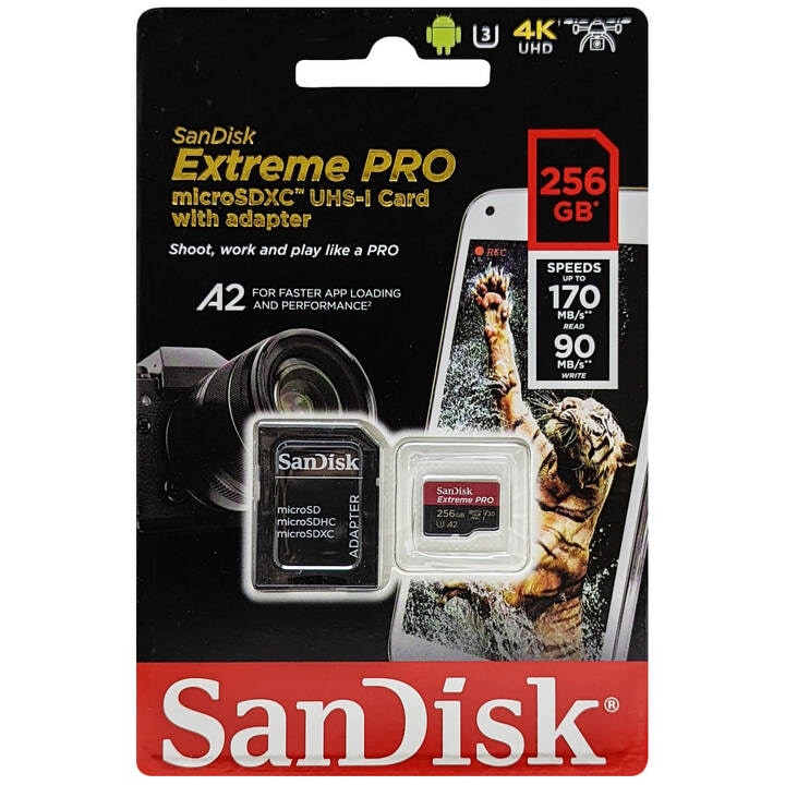 SanDisk サンディスク SDSQXCZ-256G-GN6MA 並行輸入品 マイクロSDXCカード Extreme PRO 256GB