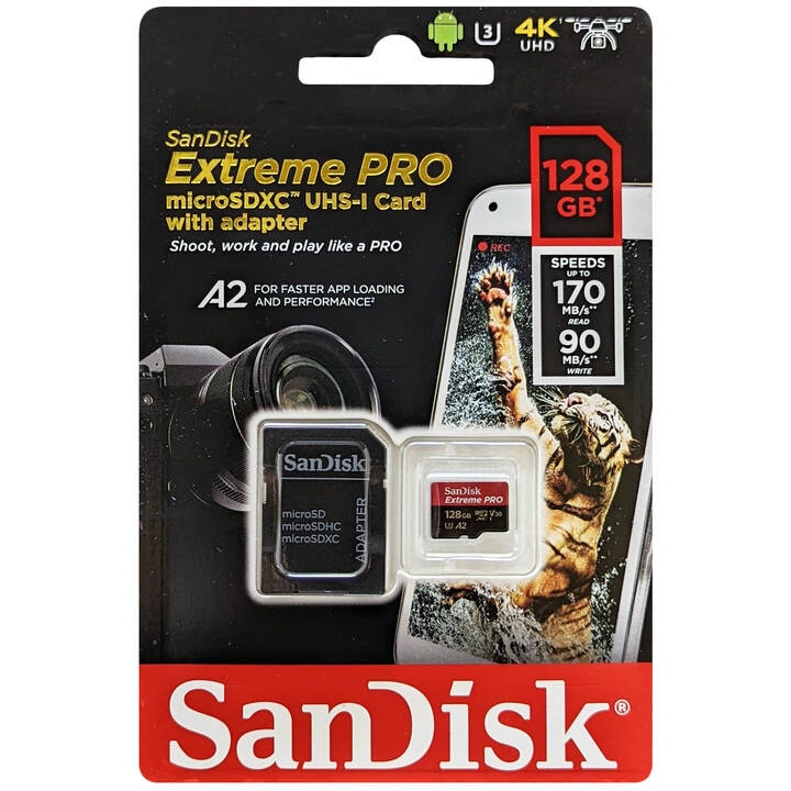 SanDisk サンディスク SDSQXCY-128G-GN6MA 並行輸入品 マイクロSDXCカード Extreme PRO 128GB