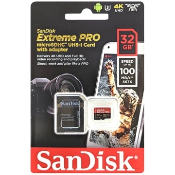 SanDisk サンディスク SDSQXCG-032G-GN6MA 並行輸入品 マイクロSDHCカード Extreme PRO 32GB