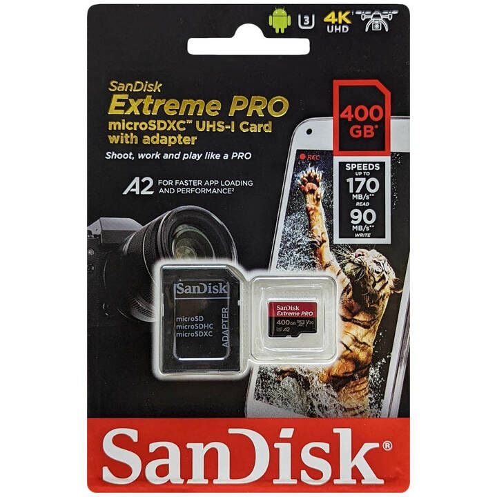 SanDisk サンディスク SDSQXCZ-400G-GN6MA 並行輸入品 マイクロSDXCカード Extreme PRO 400GB