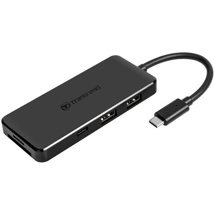 Transcend トランセンドジャパン TS-HUB5C USBハブ+microSD/SDカードリーダー SDカードスロット左手前