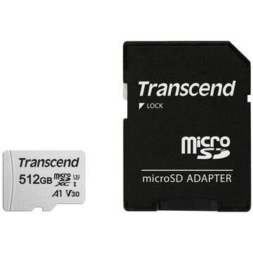 Transcend トランセンドジャパン TS512GUSD300S-A マイクロSDXCカード 300S 512GB