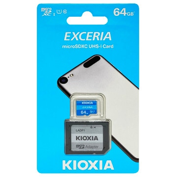 キオクシア KIOXIA LMEX1L064GG2 並行輸入品 マイクロSDXCカード EXCERIA 64GB