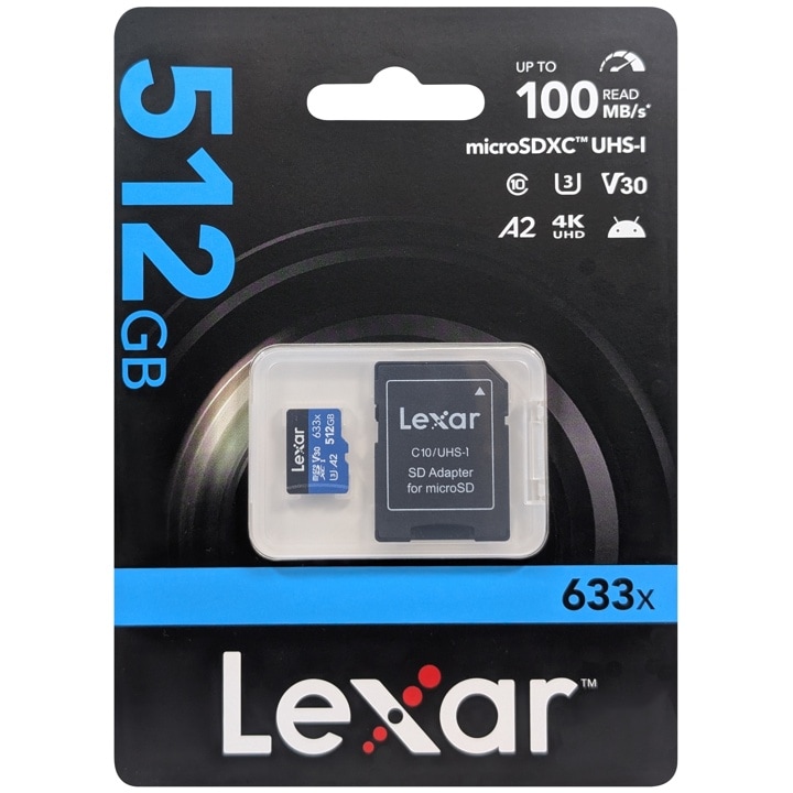 Lexar レキサー LSDMI512BB633A 並行輸入品 マイクロSDXCカード 633x