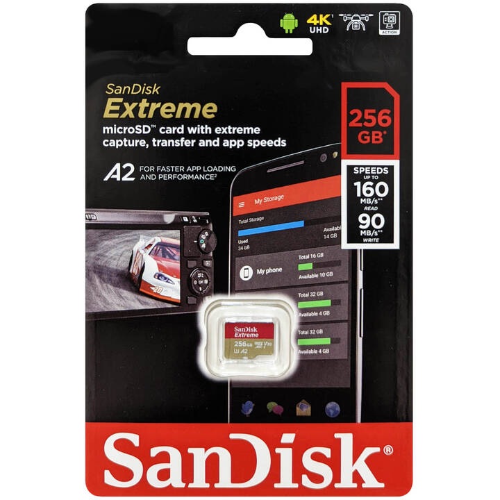 SanDisk サンディスク SDSQXA1-256G-GN6MN 並行輸入品 マイクロSDXCカード Extreme 256GB