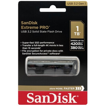 SanDisk サンディスク SDCZ880-1T00-G46 並行輸入品 Extreme PRO USB 3.2 Solid State Flash Drive 1TB