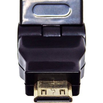 SSA エスエスエーサービス SMHM-HDAFL3D HDMIメス - miniHDMIオス 180度可動3Dコネクタ miniHDMIオス端子