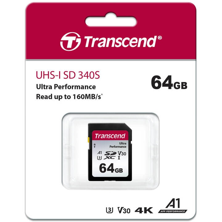 Transcend トランセンドジャパン TS64GSDC340S SDXCカード 340S 64GB パッケージ