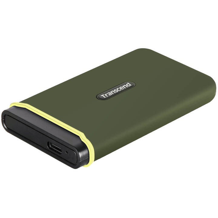 Transcend トランセンドジャパン TS1TESD380C USB3.2 Gen2x2 ポータブルSSD ESD380C 1TB USBポート左向き