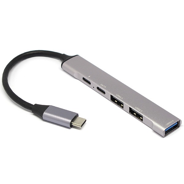 ルートアール Route-R RUH-OTGTPU4 PD給電対応 USB3.0/2.0合計4ポート TYPE-C OTG HUB