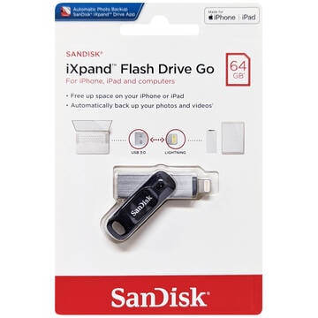 SanDisk サンディスク SDIX60N-064G-GN6NN 並行輸入品 iXpand Flash Drive Go 64GB