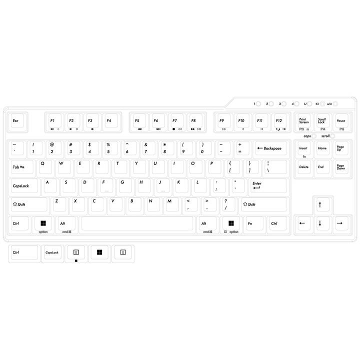 FILCO FKBC87MPS/EB3 Majestouch Convertible 3 Tenkeyless SILENT RED 静音赤軸・テンキーレス・英語 US ASCII キー配列