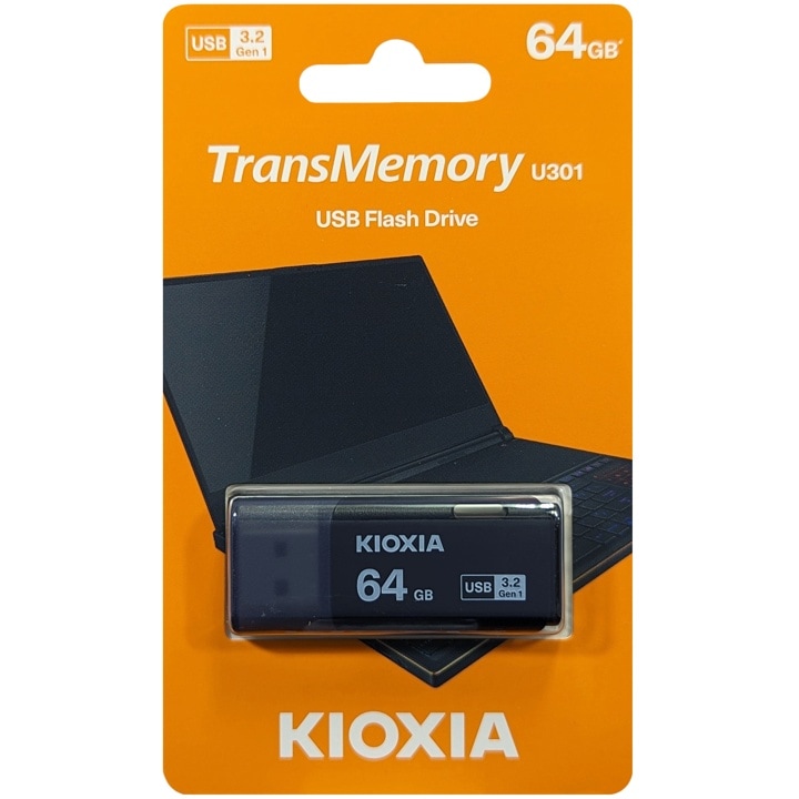 キオクシア KIOXIA LU301K064GG4 並行輸入品 TransMemory U301 ブラック 64GB