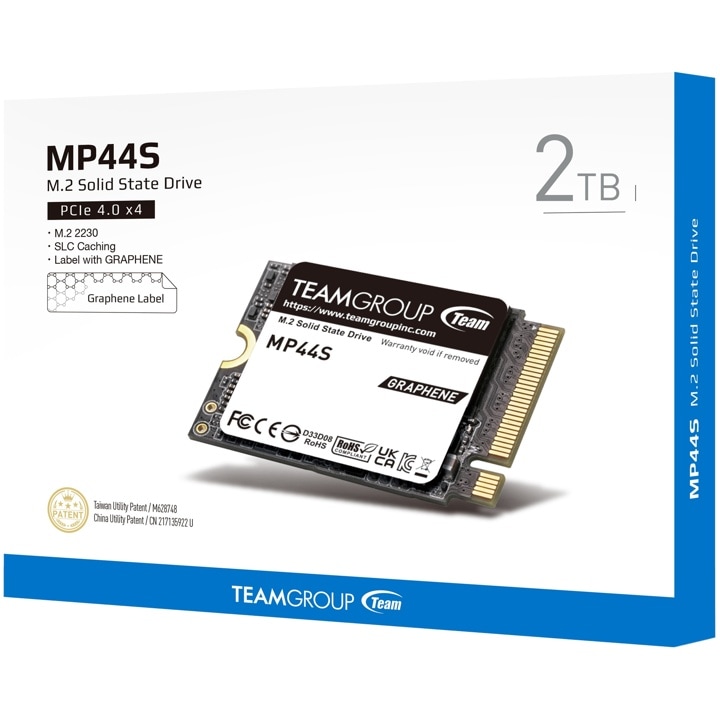 Team チーム TM5FF3002T0C101 MP44S M.2 2230 PCIe 4.0 SSD 2TB パッケージ