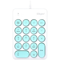 ナカバヤシ TNK-SU230BL ラウンドキーキャップ有線テンキーボード ブルー