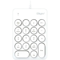 ナカバヤシ TNK-SU230W ラウンドキーキャップ有線テンキーボード ホワイト