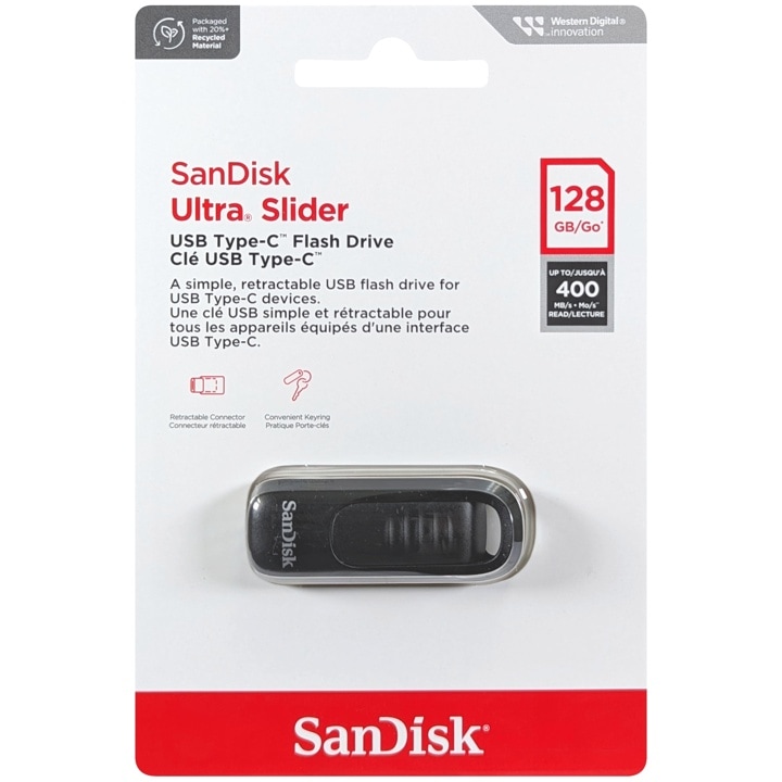 SanDisk サンディスク SDCZ480-128G-G46 並行輸入品 Ultra Slider USB Type-C 128GB