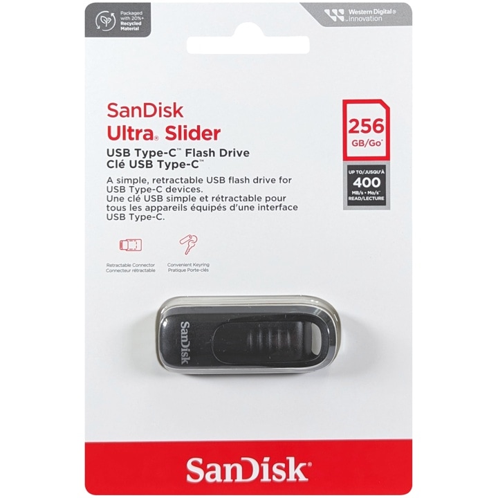 SanDisk サンディスク SDCZ480-256G-G46 並行輸入品 Ultra Slider USB Type-C 256GB