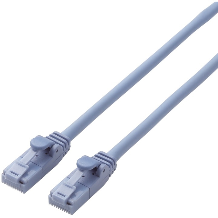 エレコム ELECOM LD-C6T/BU10 ツメ折れ防止LANケーブル Cat6対応 ブルー 1m