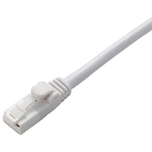 エレコム ELECOM LD-C6T/WH10 ツメ折れ防止LANケーブル Cat6対応 ホワイト 1m