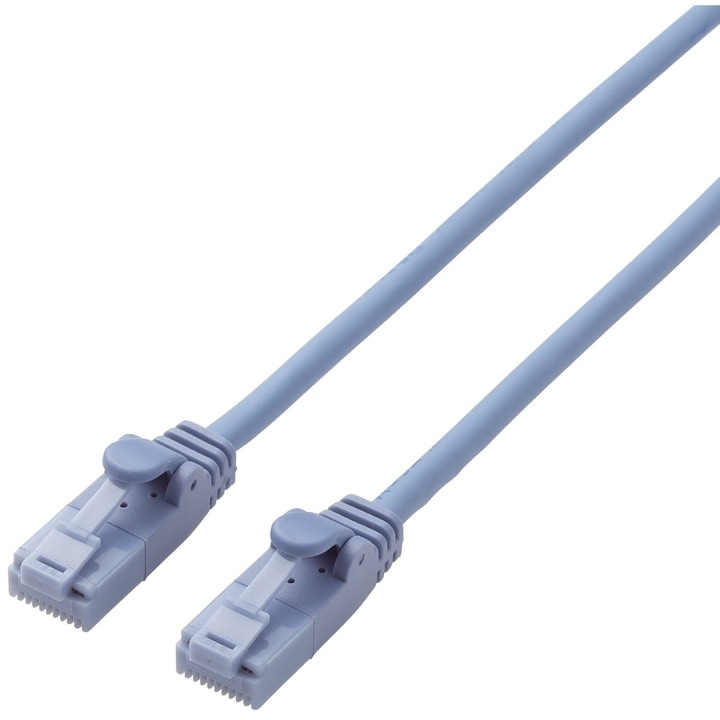 エレコム ELECOM LD-C6YT/BU10 ツメ折れ防止やわらかLANケーブル Cat6準拠 ブルー 1m