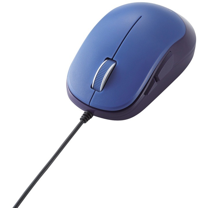 エレコム ELECOM M-Y9UBBU 5ボタン BlueLED有線マウス ブルー