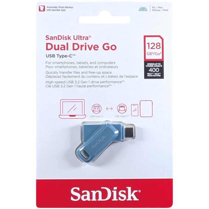 SanDisk サンディスク SDDDC3-128G-G46NBB 並行輸入品 Ultra Dual Drive Go USB Type-C ナヴァイオベイ 128GB