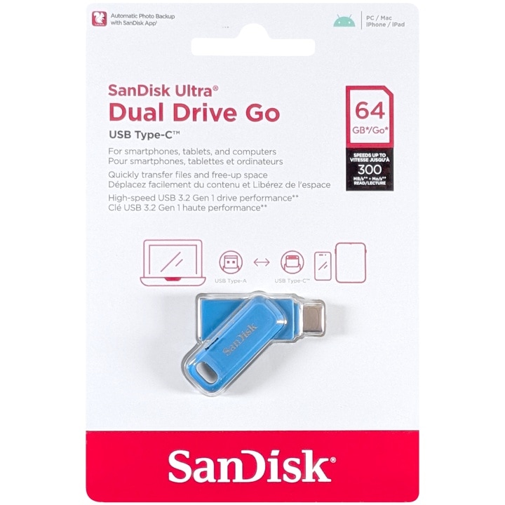 SanDisk サンディスク SDDDC3-064G-G46NBB 並行輸入品 Ultra Dual Drive Go USB Type-C ナヴァイオベイ 64GB