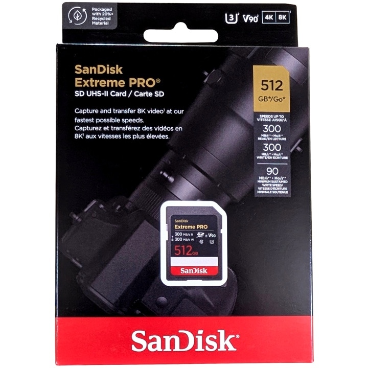 SanDisk サンディスク SDSDXDM-512G-GN4IN 並行輸入品 SDXCカード UHS-II Extreme PRO V90 512GB