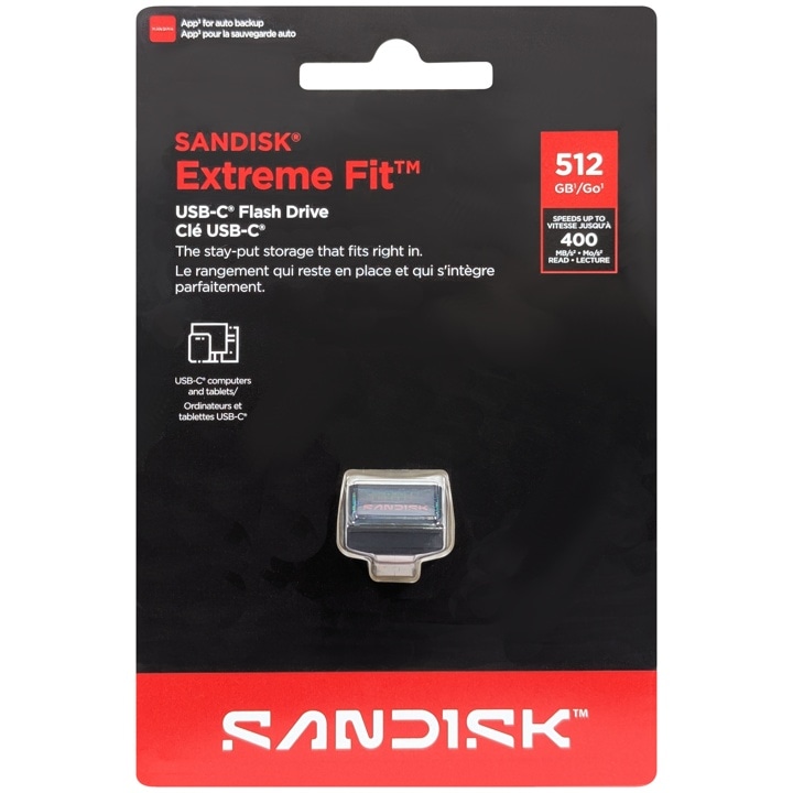 SanDisk サンディスク SDCZ530-512G-G46 並行輸入品 Extreme Fit USB-C 512GB
