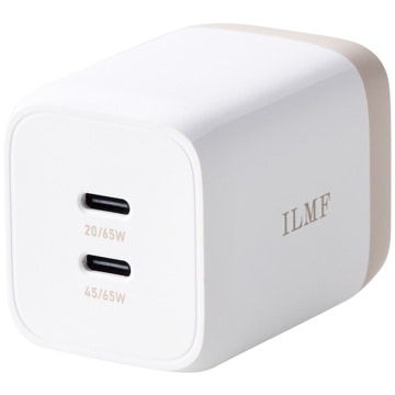 エレコム ELECOM MPA-ACCP43WH-IL ILMF USB Power Delivery 65W キューブAC充電器